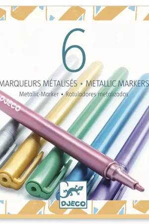 Bon Marché Lot de 6 marqueurs métallisés