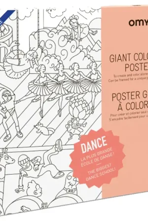 Poster géant en papier à colorier - DANCE - OMY Vente Flash