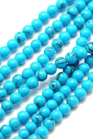 Lot de 50 perles naturelles 2 mm - Turquoise Populaire