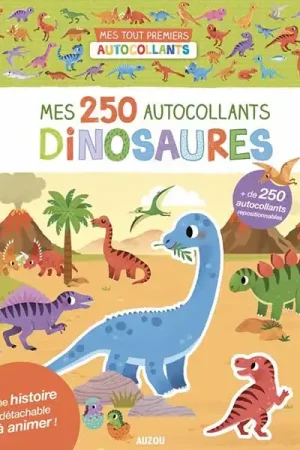 Prix Réduit Cahier Mes 250 autocollants - dinosaures