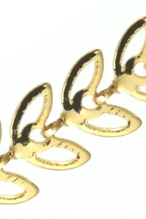 Chaine épi évidée - doré à l'or fin 18K x 20 cm Quantité Limitée