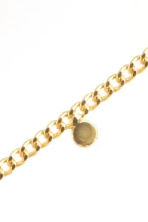 Must-Have Chaine alternance de petites pampilles - doré à l'or fin 18K x 20 cm