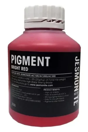 Pigment rouge brillant pour Jesmonite Réduction