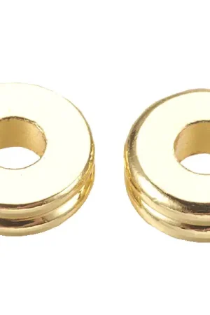 Dernier Modèle 10 perles intercalaires - doré à l'or fin 24k - 6 x 2 mm