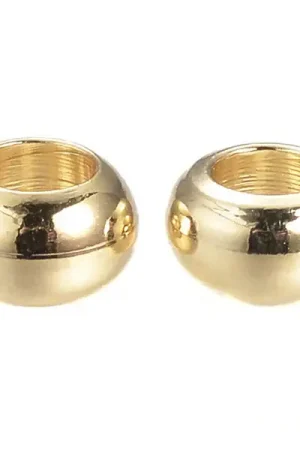 10 perles rondelles intercalaires - doré à l'or fin 18k - 5 x 3 mm Vente Flash