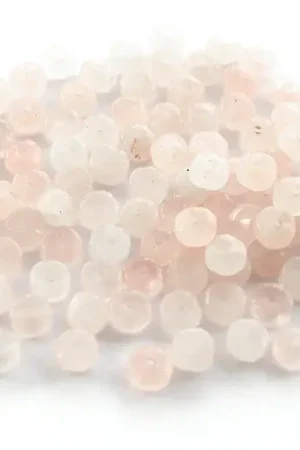 100 perles heishi naturelles 4 mm - quartz rose Bon Plan