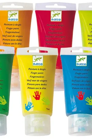 Retour Gratuit 6 tubes de peinture à doigts pour enfants