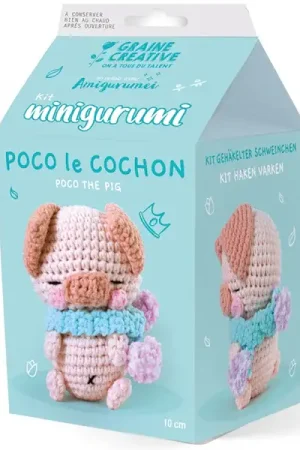 Acheter En Ligne Kit Minigurumi - Cochon 10 cm - Graine Créative