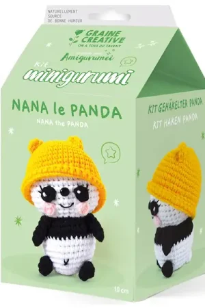 Kit Minigurumi - Panda 10 cm - Graine Créative Meilleur Choix