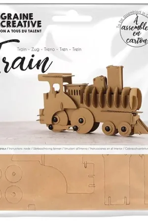 Maquette en carton - Train 19 x 4 x 11 cm Meilleur Choix