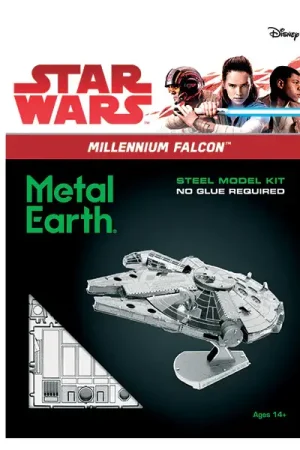 Paiement Sécurisé Maquette 3D Star Wars -Millennium Falcon en métal