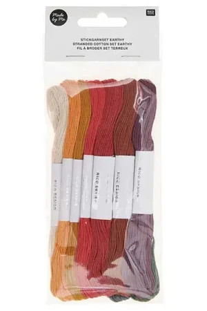 Produit De Marque Lot de 10 Fils à broder – Set terreux