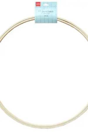 Achat Immédiat Tambour à broder bois clair - 30 cm