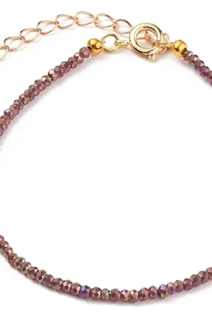 Offre Exclusive Bracelet en perles facétées - marron
