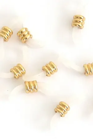 10 embouts deluxe pour cordon à lunettes - doré Populaire