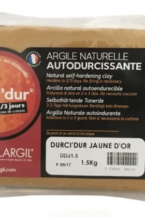 Durci'dur jaune d'or - Argile naturelle autodurcissante Vente Flash