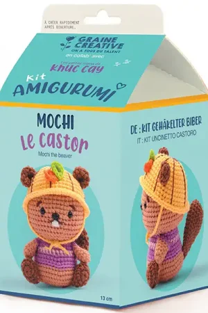 Kit Amigurumi Castor - Graine Créative Offre Limitée