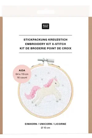 Soldes KIT DE BRODERIE LICORNE - RICO DESIGN