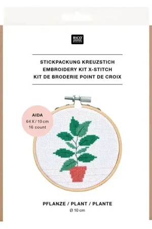 KIT DE BRODERIE PLANTE - RICO DESIGN Livraison Express