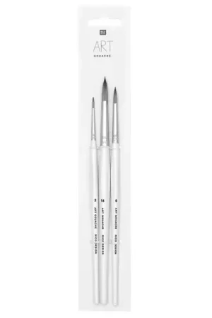 Achetez Aujourd'hui Lot de 3 pinceaux synthétiques gouache - Rico Design