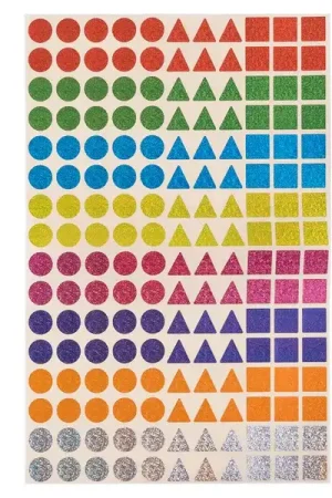 352 gommettes geometriques holographiques - normales*Cléopatre* Certifié