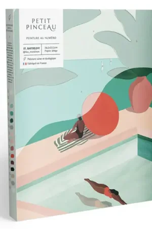 Coffret peinture au numéro - Petit Pinceau - St Barthélemy par Léa Morichon Affaire À Saisir
