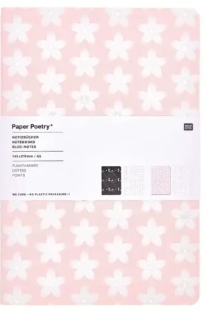 Acheter En Ligne Bloc notes A5 Sakura Sakura - Rose et noir
