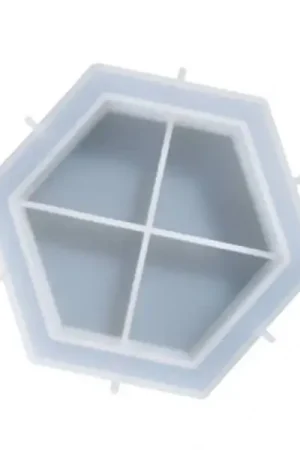 Top Vente Moule en silicone - Petite coupelle hexagonale - 13,1 x 11,6 cm
