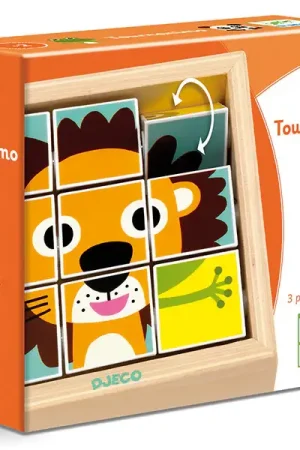 Populaire 3 puzzles en bois - Tournanimo - 9 pièces