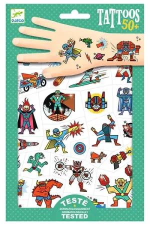 50 tatouages - Heroes vs villains Super Prix