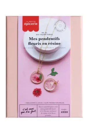Affaire À Saisir DIY Bijouterie - Mes pendentifs fleuris en résine