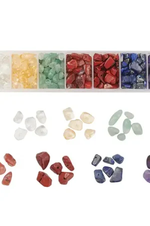Boîte de 7 styles de perles précieuses naturelles Prix Choc