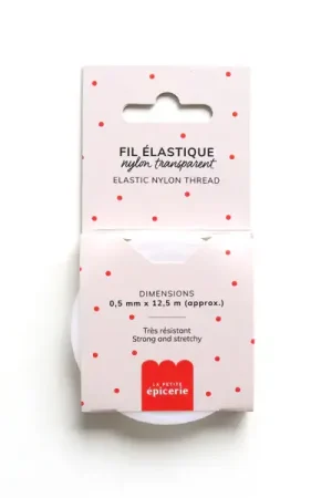 Prix Choc 12,5 m de fil élastique nylon 0,5 mm - Transparent