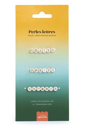 Prix Cassé Perles lettres 3 mots pour bracelet à personnaliser - Sangria, Mojito et Spritz