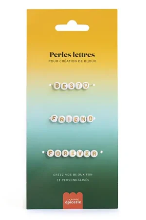 Offre Spéciale Perles lettres 3 mots pour bracelet à personnaliser - Best, Friend et Forever