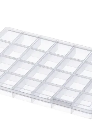 Boite de rangement pour perles - 28 compartiments - 28 x 19 cm Bon Plan