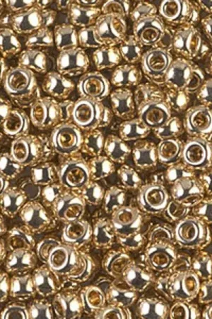 Rocailles Miyuki 8/0 24kt gold light plated - 193 Retour Gratuit