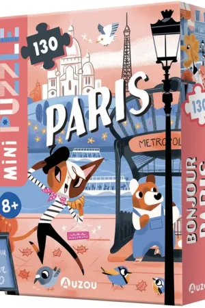 Mini puzzle - Bonjour Paris - 130 pièces Meilleur Prix