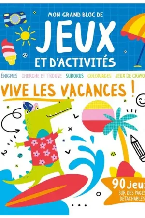 Réduction Mon grand bloc de jeux et d'activités - Vive les vacances !