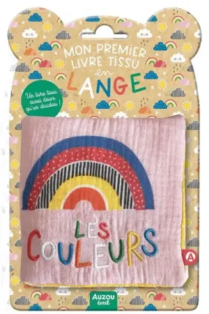 Marque Mon premier livre tissu en lange - Les couleurs