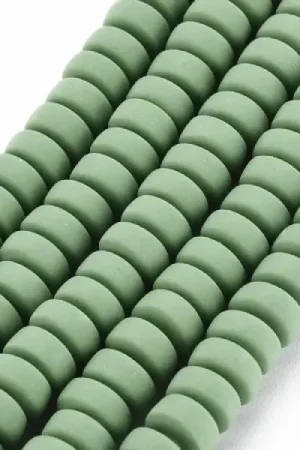Boite de perles heishi épaisses 6 mm - Kaki Certifié