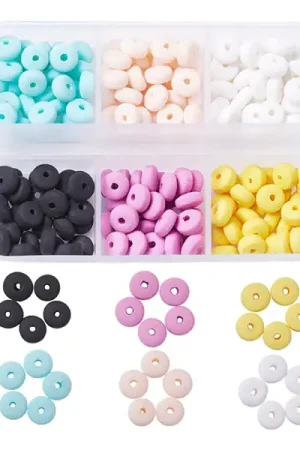 Boite de 6 couleurs de perles heishi épaisses Jusqu'à Épuisement Des Stocks