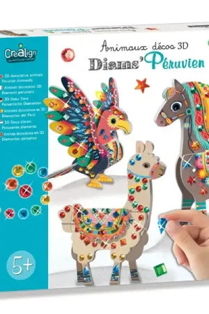 Coffret créatif animaux déco 3D " Diams péruvien" Pas Cher