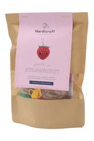 Kit crochet - Pendentif sac fraise Vente Directe