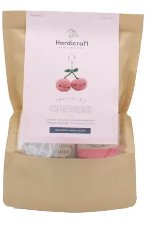 Kit crochet - Pendentif sac cerise Solde