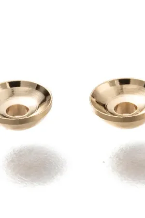 Offre Limitée Lot de 20 perles intercalaires forme cloche en laiton - Doré à l'or fin