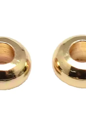 Lot de 20 perles intercalaires rondes - Doré Livraison Express