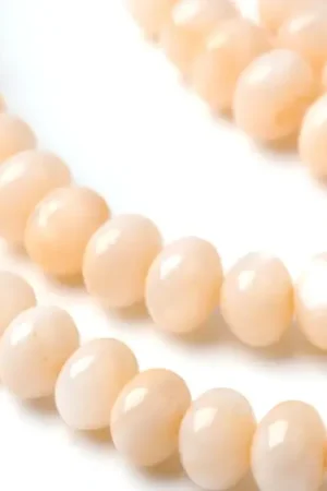 Nouvelle Collection Lot de 20 perles rondelles coquillage naturel - Sandy Brown