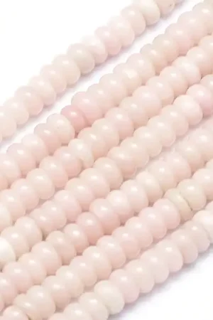 Certifié Lot de 20 perles rondelles - Opale rose