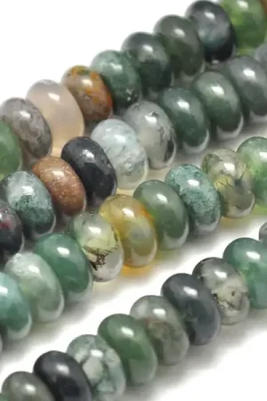 Acheter En Ligne Lot de 20 perles rondelles - Agate indienne
